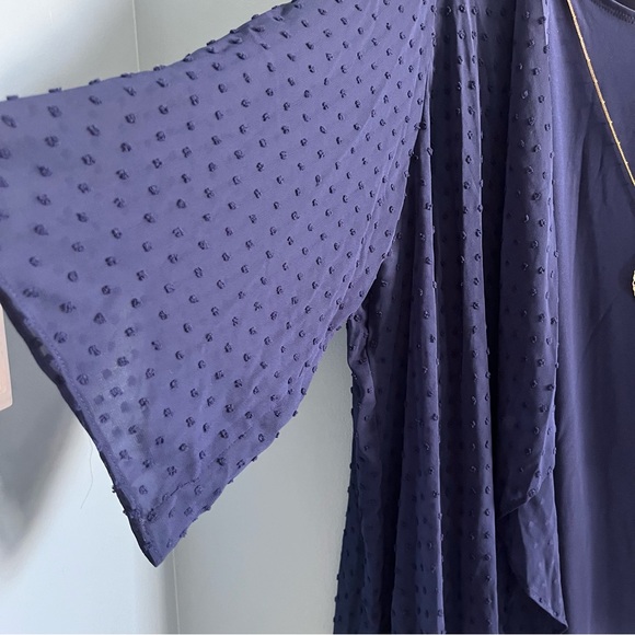 Sandra Darren Long Sleeve Sheer Jacket Dress - Picture 4 of 9